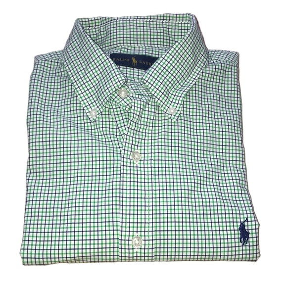 Ralph Lauren Other - Ralph Lauren Green Blue Plaid Button Down Shirt - Men’s size 16.5